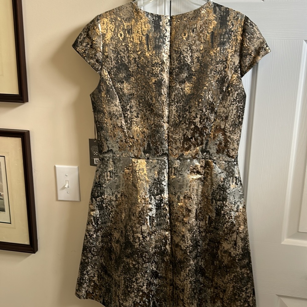 Metallic Gold and Black Dress - Picture 5 of 5
